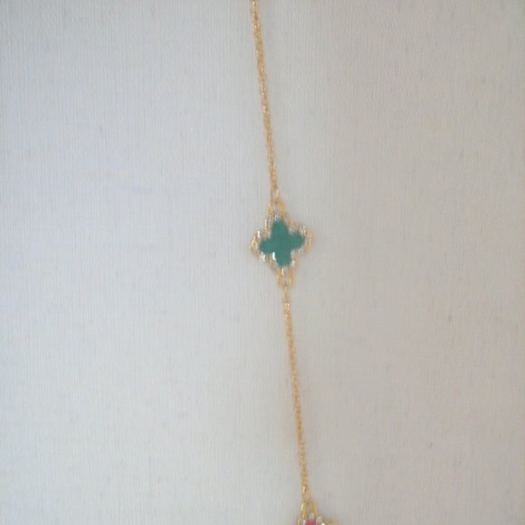 Elegant Gold Multi-Color Necklace - Picture 5 of 6